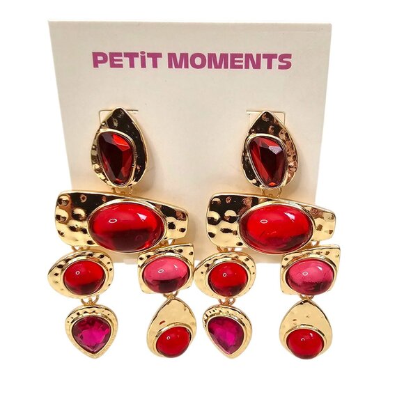 Petit Moments Resin Stone Drop Earrings Nordstrom NWT - Picture 2 of 6